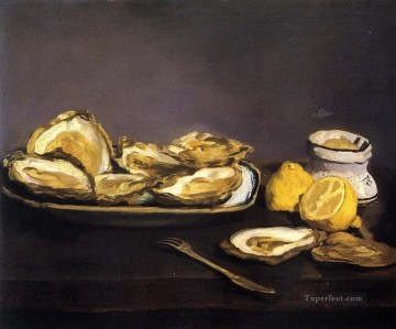 Ostras Eduard Manet Impresionismo bodegón Pinturas al óleo
